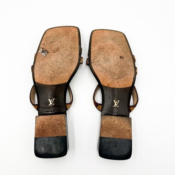 Louis Vuitton LV Damier Flats Checkered Sandals EU 38.5 US 8.5 - Picture 14 of 14